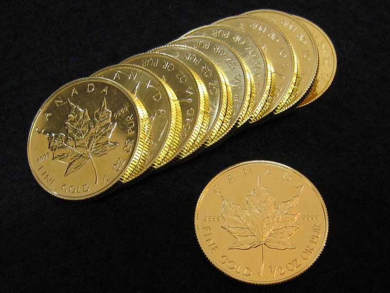 メイプルリーフ金貨 1/2オンス コイン | のみの市